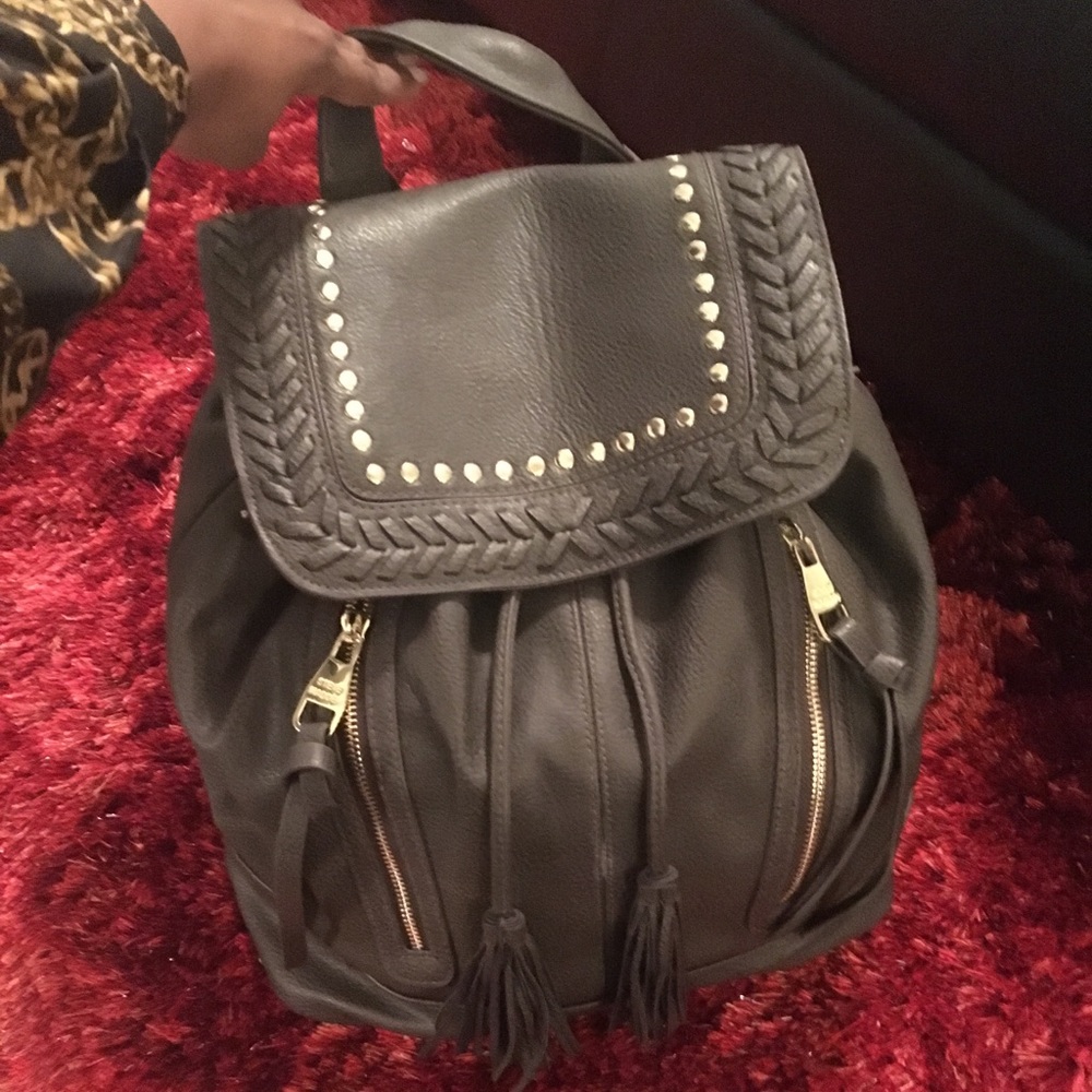 Leather back pack